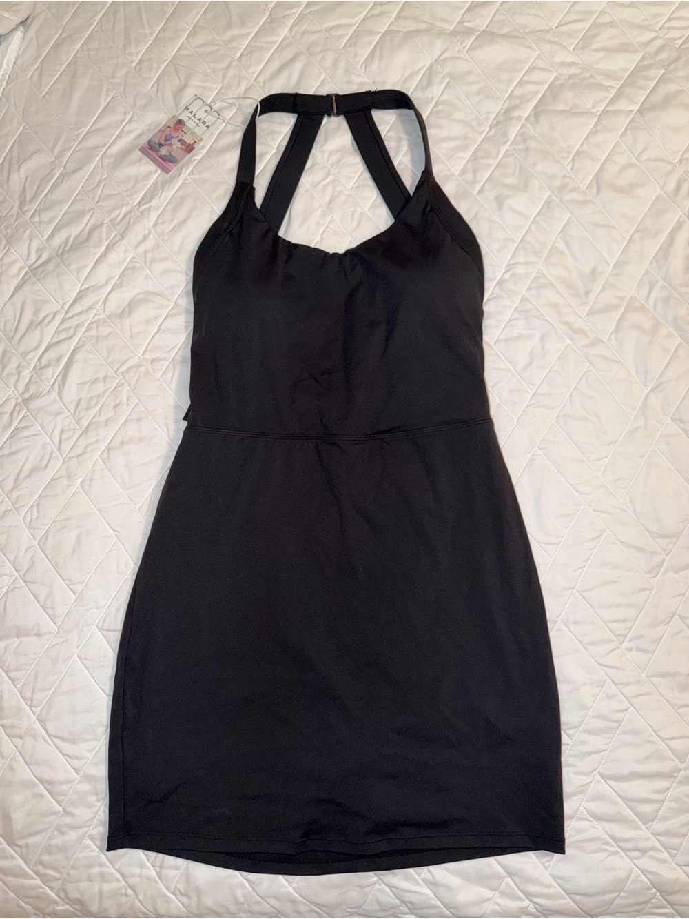 Halara Black Halter-Back Dress